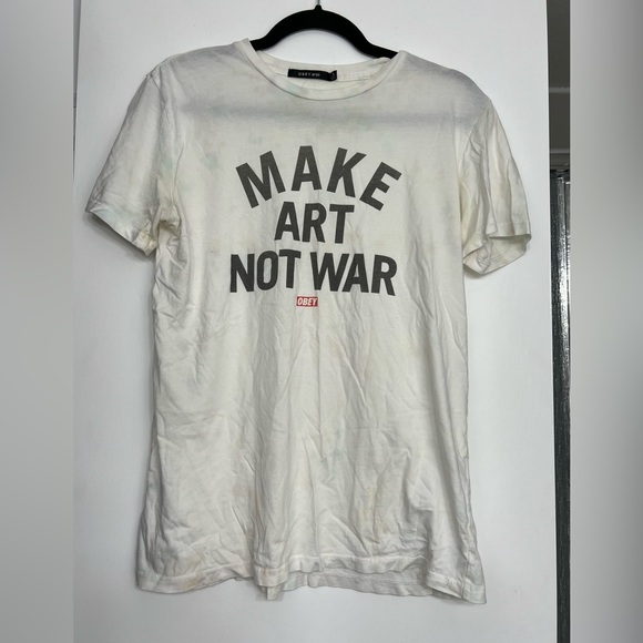 MAKE ART NOT WAR Obey T-shirt - Picture 2 of 5